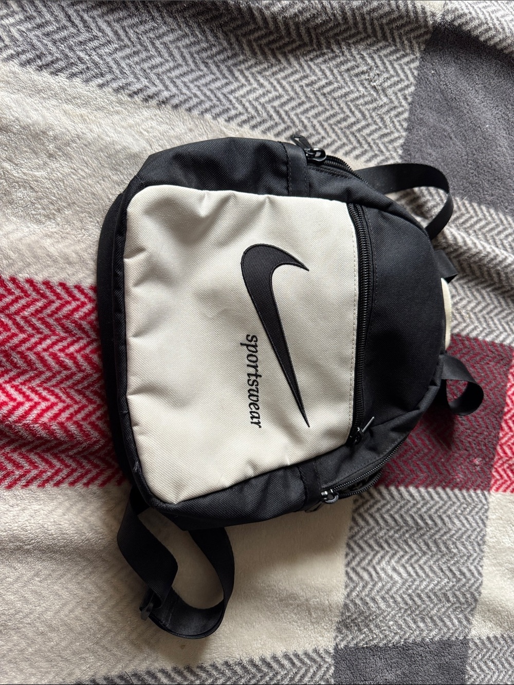 Nike Sportswear Black and White Mini Backpack